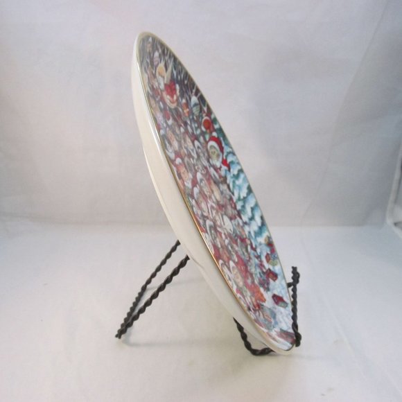 Santa Claws Porcelain Plate Franklin Mint Limited Edition by Bill Bell - Picture 4 of 10